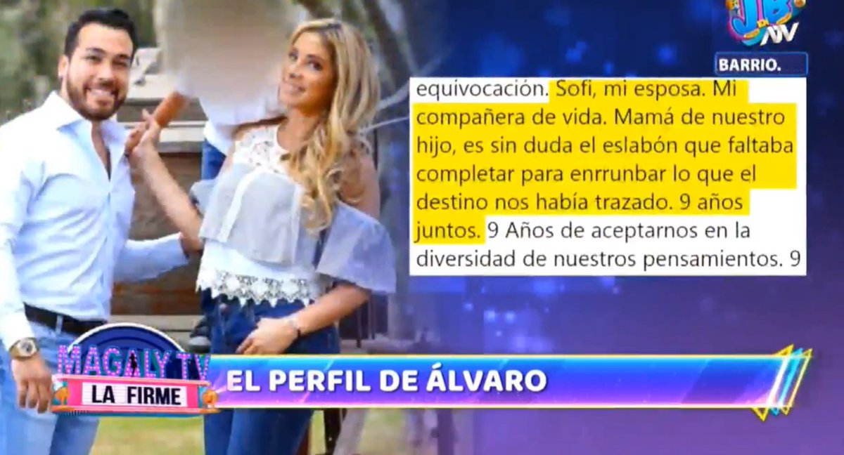 MagalyTvLaFirme's tweet photo. #MagalyTvLaFirme | Lo que #ÁlvaroPazdelaBarra le decía a #SofíaFranco antes de denunciarla 

Míranos #EnVivo por @atvpe  https://t.co/XYrmy3TTRV https://t.co/DyTDgjD75X