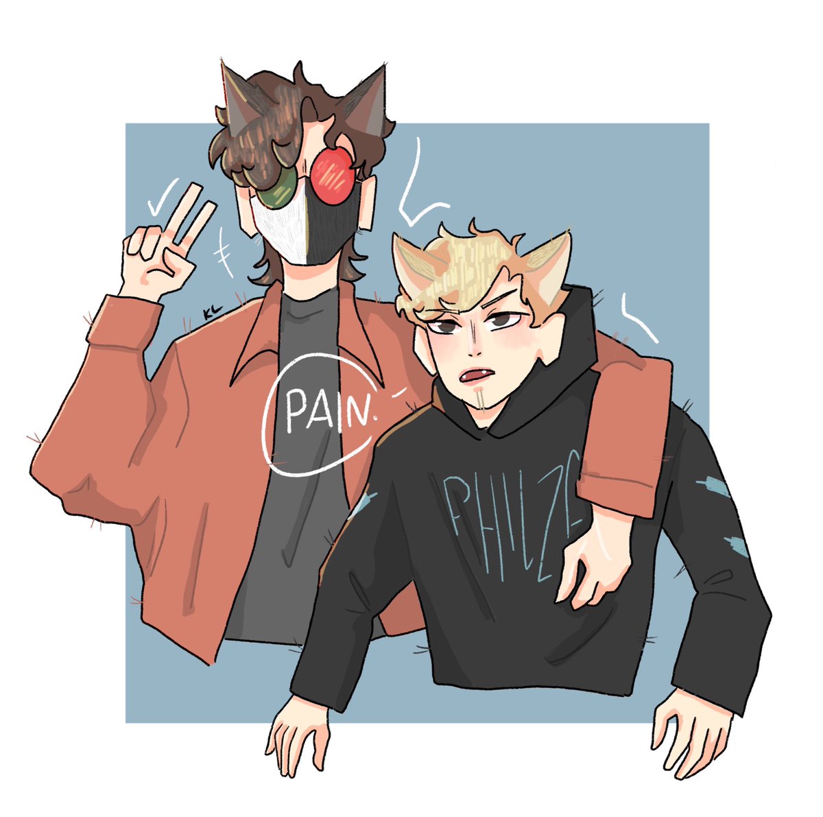 rottenppeaches's tweet photo. ITS THE CATBOYSSSS !!!!!
#ranboo #ranboofanart #philza #philzafanart #bootwt #philtwt #mcyt #mcytfanart #dreamsmpfanart https://t.co/hLZPKNy6vy