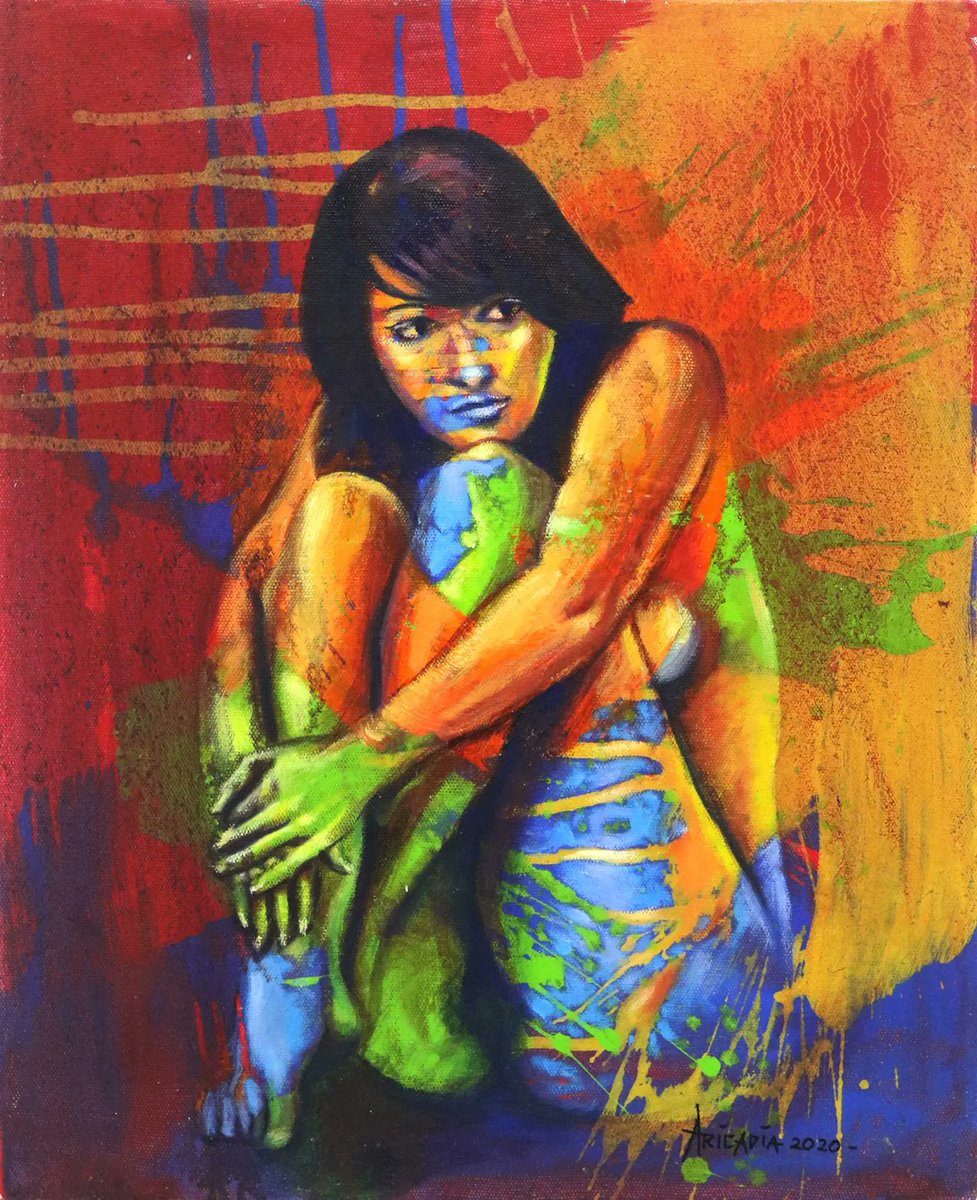 KrisLeeCoin's tweet photo. @refinableapp Original Java Fine Art Nude Woman Painting in Primary Colors, 'The Flow of Life'

$FINE https://t.co/AF6hoMNWss