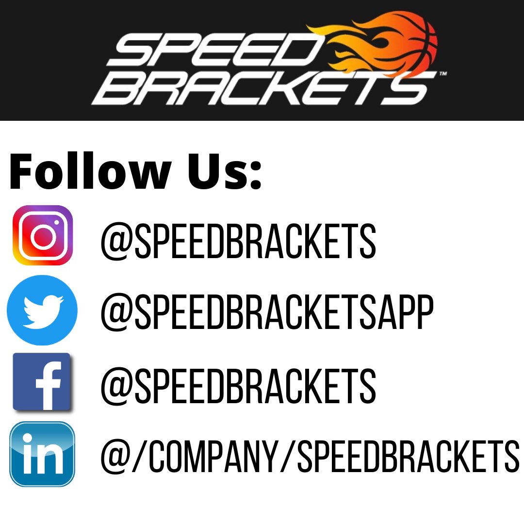 SpeedBracketApp's tweet photo. Please follow us on this platforms:
IG:  @speedbrackets 
Twitter:  @speedbracketsapp 
Facebook:  @speedbrackets
LinkedIn:  @ /company/speedbrackets  

Download our app at https://t.co/T30AWRElu9!  

Thank you!
#speedbracketsapp
#playerswannaplay
#nobustedbrackets
#playtotheend https://t.co/sW6IZ0nz1w