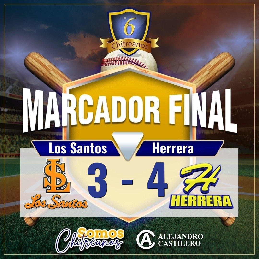 Herrera viniendo de atrás, se lleva el primer Clásico de Azuero, robándole del bolsillo el partido a Los Santos en episodios extras.  #vivaherrera #arribaherrera #mareaamarilla #c6