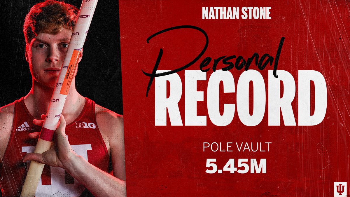 IndianaXCTF's tweet photo. Men's Pole Vault | 🚨 PERSONAL RECORD 🚨

🔥 @Nathan_Stone_ with a height of 5.45m (17' 10.5")

#IUTF | #GoIU https://t.co/SWNsgIxqzP