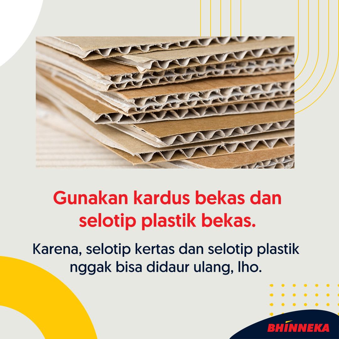 bhinneka's tweet image. Penjual Online Wajib Tahu! Nih, buat kamu yang punya bisnis online, kali ini BHINNEKA mau kasih kamu tips mengemas paket tapi minim sampah. Wah, emang bisa? Yuk langsung cek aja. 

Cari plastik? Cek yuk b.link/Plastik-TW. 

#BhinnekaTrivia #TipsPackaging