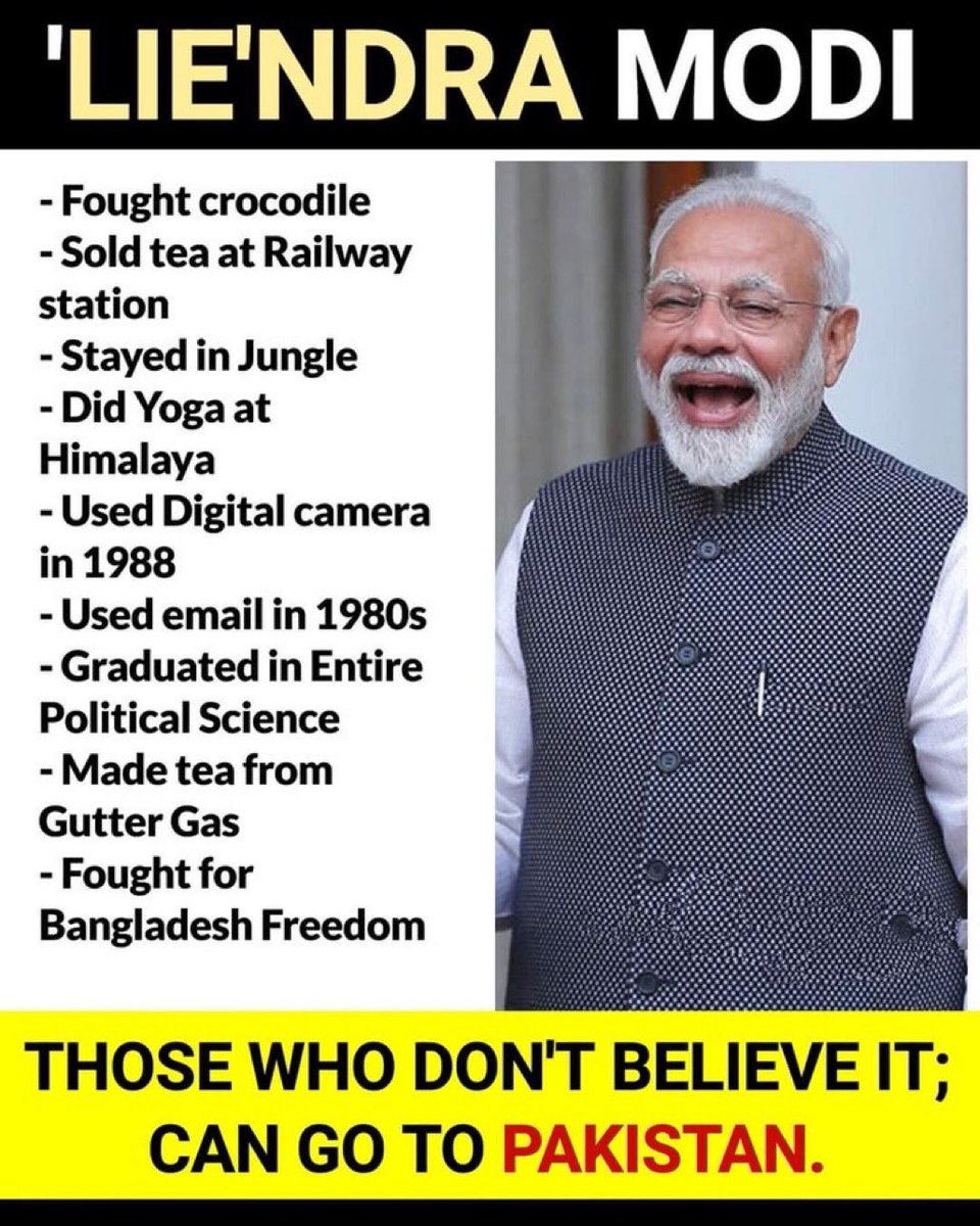 Jagjit_INC's tweet photo. It was Modi who while playing with milk accidentally discovered the recipe for tea...which the Britishers stole from him.🤔 
#NoVoteTo_LiarModi https://t.co/K9QSzNGMFk