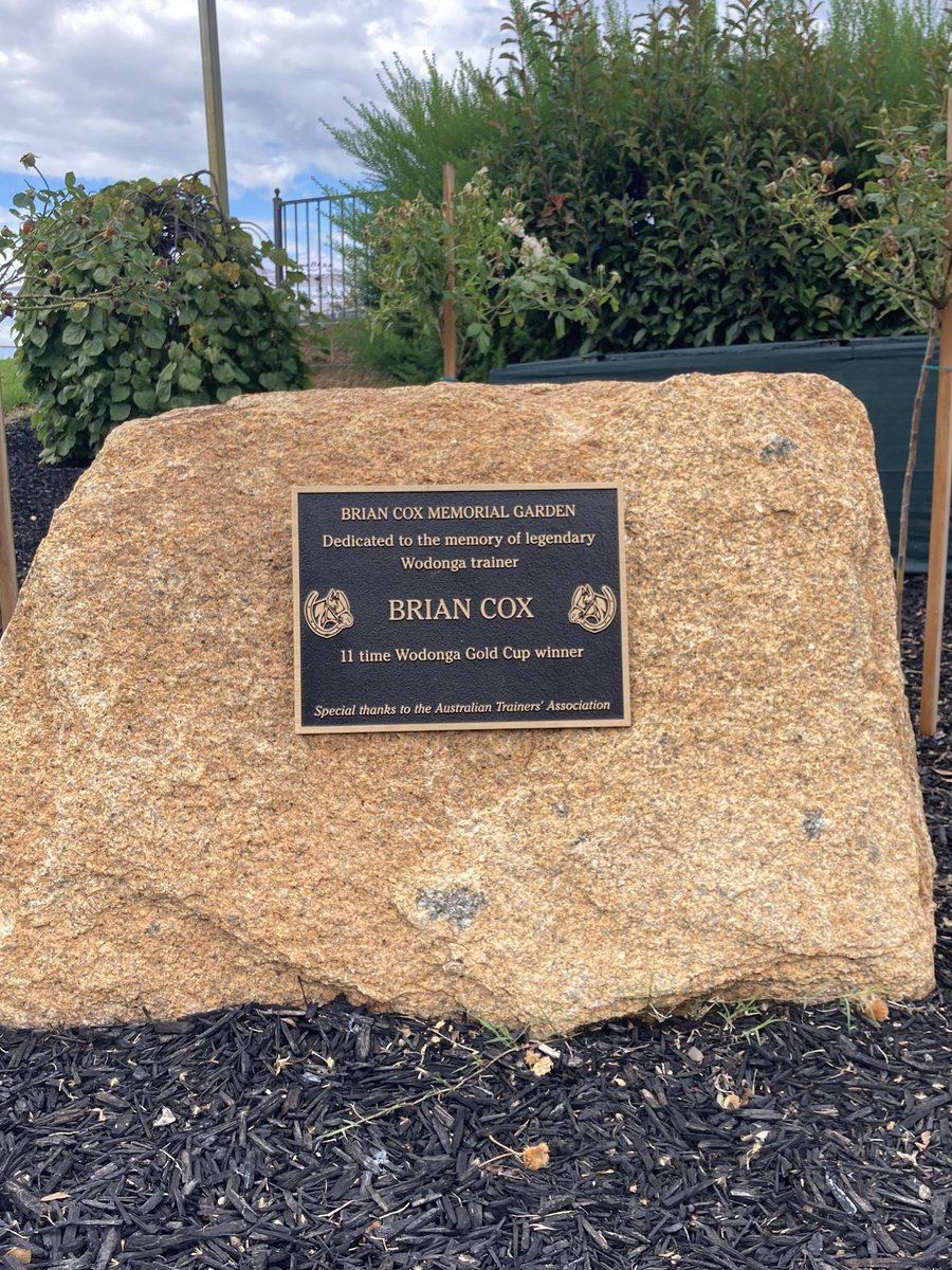 Aust Trainers Assoc (@austrainers) on Twitter photo A privilege today to be part of the ceremony at Wodonga Turf Club, where the Memorial Garden was officially opened to honour legendary local trainer Brian Cox...many thanks to the <a href="/racingwodonga/">Racing Wodonga</a> club & committee, and to Brianโs daughter Sarah @RacingInsider <a href="/Country_Racing/">Country Racing</a> A privilege today to be part of the ceremony at Wodonga Turf Club, where the Memorial Garden was officially opened to honour legendary local trainer Brian Cox...many thanks to the <a href="/racingwodonga/">Racing Wodonga</a> club & committee, and to Brianโs daughter Sarah @RacingInsider <a href="/Country_Racing/">Country Racing</a>