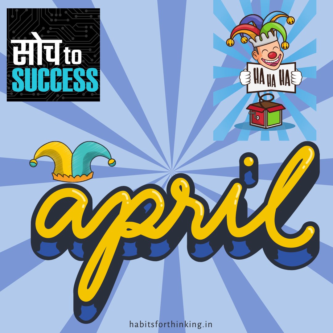 moneycontrolcom's tweet photo. #SochToSuccess: April is more than the Fool’s Day. It is the month of beginnings, the time to plan, learn, reflect and grow, writes @vishakhasingh. Read at: https://t.co/f1cOrdRWEd

#April #MCWeekendReads #HabitsForThinking https://t.co/sxOAxrSCaH