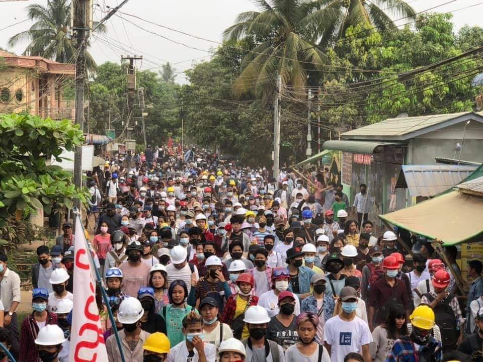 Today in Bago
Protest against Military Coup

ANTIFASCIST REVOLUTION
#AntiFascistRevolution2021
#Mar27Coup
#WhatsHappeningInMyanmar