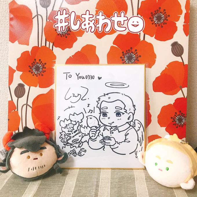 またもやはるばる海を越えて零子先生からのサインが届きました…わ、わーーーっ!リン先生と!ニックまで!!かわ…かわい…?かわい…???谢谢您零子老师〜! 
