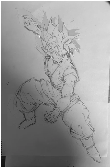 悟空もどき達の下描き 