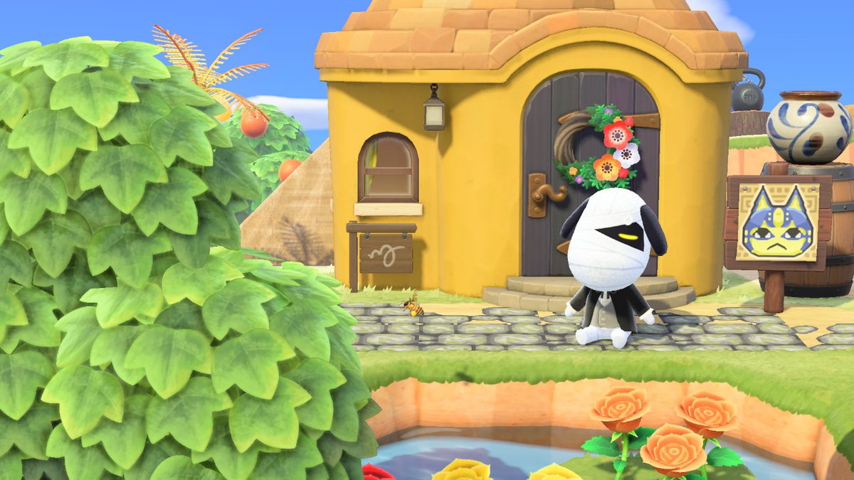 ナイルの家の前で昼寝するラッキー #あつ森