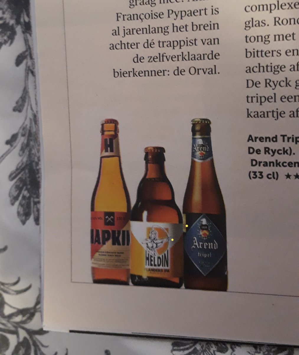 DirkRodriguez's tweet photo. Vandaag drinken we er eentje op het vrouwelijke brouwtalent in Vlaanderen @demorgen magazine #heldin @brouwerijderyck #hapkin en verder niet te vergeten: #orval_trappist https://t.co/vNZVyyqtoN