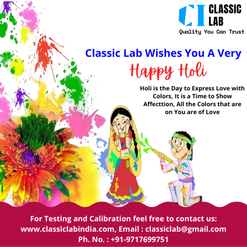 ClassicLabIndia's tweet photo. “Wishing you all good health and prosperity. May God shower his blessings on you on the auspicious occasion of Holi.” ― Happy Holi in Advance.
.
.
#testing #testinglab #NABLAB #qualityservices #calibration #CalibrationServices #bestlab #nablandbisapprovedlab https://t.co/E0NK4EZlcz