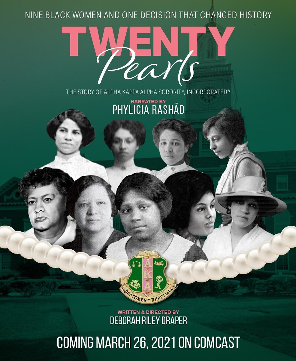Chanty_Lyles's tweet photo. I had the pleasure of watching this wonderful documentary a few hours ago. Alpha Kappa Alpha history is American history. I'm so very proud to be a member of such an innovative and trailblazing sorority!!
#AKA1908 #TwentyPearls #AlphaKappaAlpha #SupremeInServiceToAllMankind https://t.co/VILrAqHklE