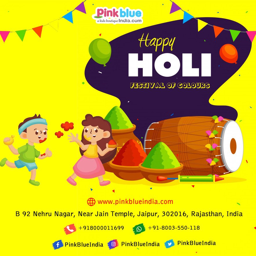 pinkblueindia's tweet photo. Wishing you bright colors of happiness, success and glory. Wishing you a beautiful, cheerful and memorable Holi. wish you a very Happy Holi 2021!

#HappyHoli #holi #holi2021 #PinkBlueIndia #holifestival #love #holifestivalofcolours #celebrate #holicelebration https://t.co/IAIug2P153