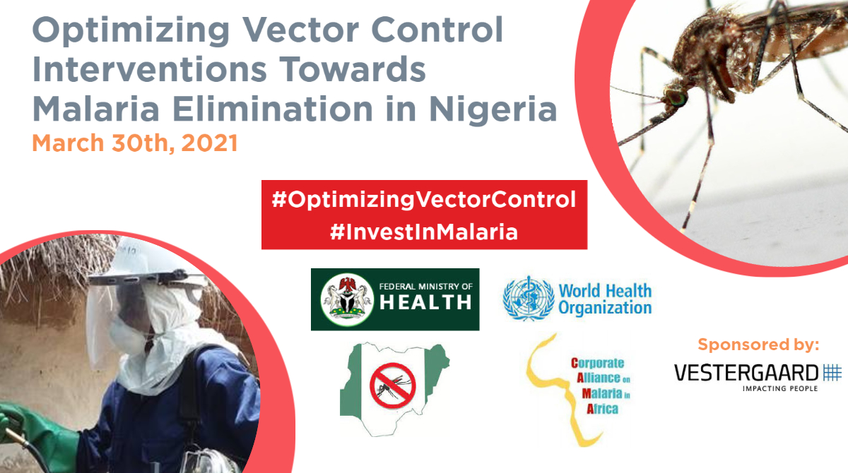 vestergaard's tweet photo. Join the upcoming @camanews roundtable on Optimizing Vector Control Interventions Towards Malaria Elimination in Nigeria taking place on 30 March. Register today: https://t.co/Sh3iYdyIPD #OptimizeVectorControl #InvestInMalaria @NMEPNigeria https://t.co/dUUC00mXdv