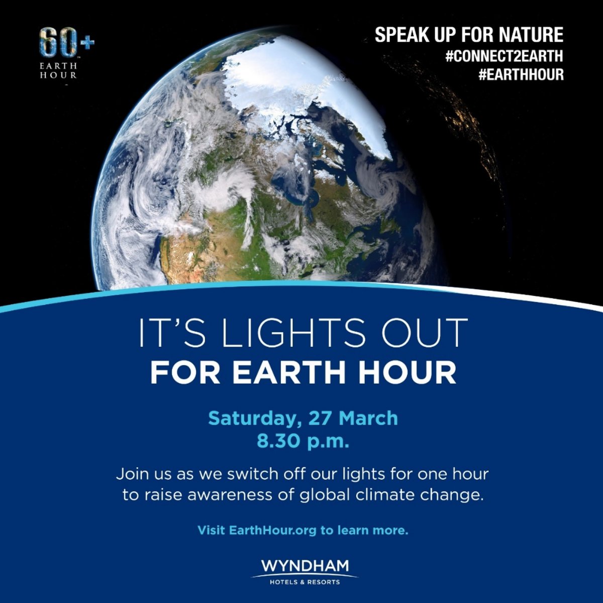RamadaMultan's tweet photo. 𝗘𝗮𝗿𝘁𝗵 𝗛𝗼𝘂𝗿 is an hour dedicated for the future of the planet. 
Like before, Ramada by Wyndham, Multan being a responsible social entity is taking a part in it and also invites you all to be a part of this global movement for protecting the planet. https://t.co/Agz34bbinS