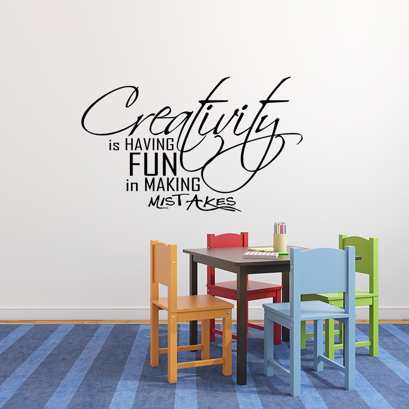 kcwalldecals's tweet photo. "#Creativity Is Having Fun In Making Mistakes."
#KcwallDecals #Wallpaper #WallStickers #WallArt #Quotes #Dream
#HappyQuotes #WalldecorIdeas #LifeQuotes #HomeDecor #LoveYourself #Design #PositiveVibes #Optimistic #HappyLife
https://t.co/U3Zem2wR8m https://t.co/HpbeTeH7G3