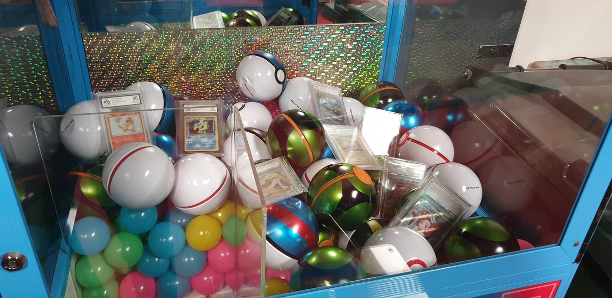SpawnPointBar's tweet image. Filling up the claw machine with some goodies! More on the way so everyone will be able to come try their luck soon!