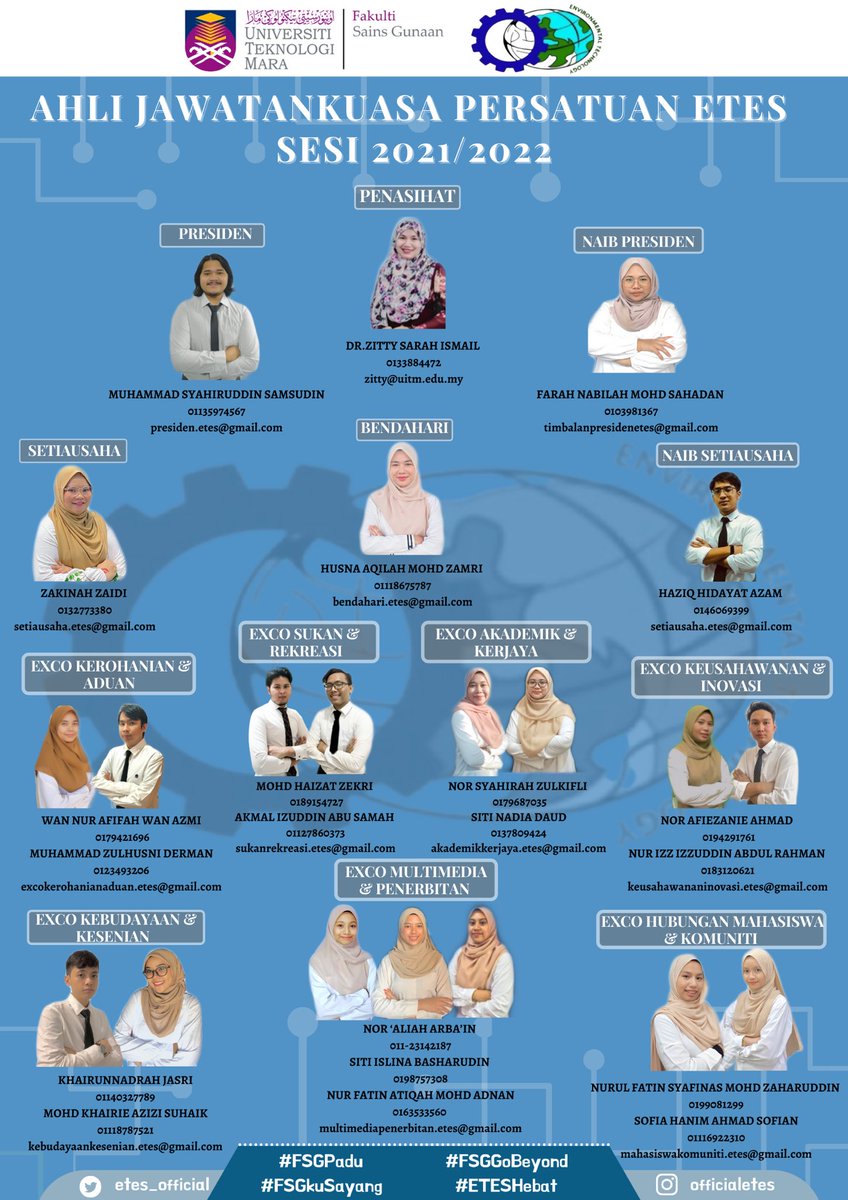 etes_official's tweet photo. Assalamualaikum WBT
Salam Sejahtera
Salam UiTM dihatiku
Salam FSG Padu

Memperkenalkan
🌱``` BARISAN AHLI JAWATANKUASA PERSATUAN ETES BAGI SESI 2021/2022``` 🌱

“Leadership is about vision and responsibility, not power.” -Seth Berkley
#ETESHebat
#FSGPadu
#FSGkuSayang
#FSGGoBeyond https://t.co/drx6prFVQb