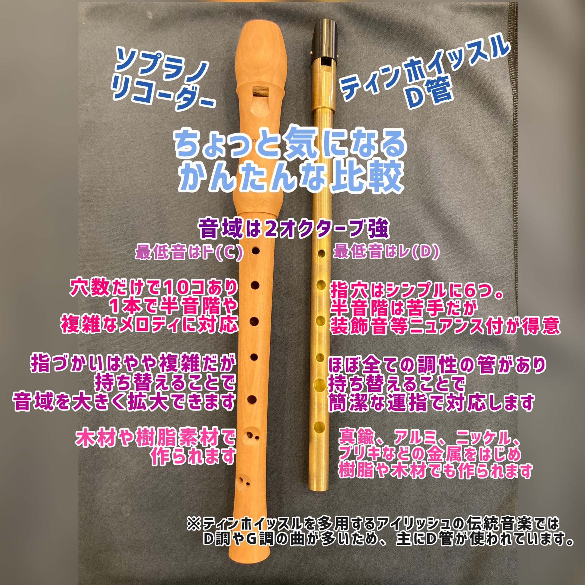 ティンホイッスルD管 LIRホイッスル cutacut.com