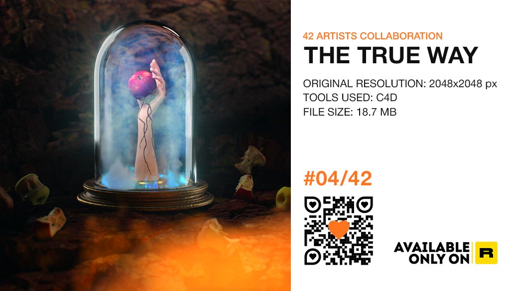 Terekhov_k's tweet image. This is a story about unity 🧡
Meet a piece of our gorgeous collaboration of 42 artists who came together in the name of love to create.

#04/42 — "THE TRUE WAY" on @rariblecom 
rarible.com/token/0xd07dc4…
#cryptoart #NFT #NFTs #nftart #Nftarts #rarible #cryptoartist #rariblecom