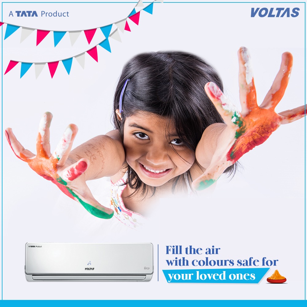 myvoltas's tweet photo. Holi is the spirit of celebrating love with colors. Let the coolness of our AC’s calm and soothe you from this summer. #Happyholi
#Holi2021 #aircon #summerheat #myvoltas #freshair #coolbreeze #garmimeinsardi #stayhome #beatsummer #summerishere #chillandrelax https://t.co/Vt9uDjQwRF