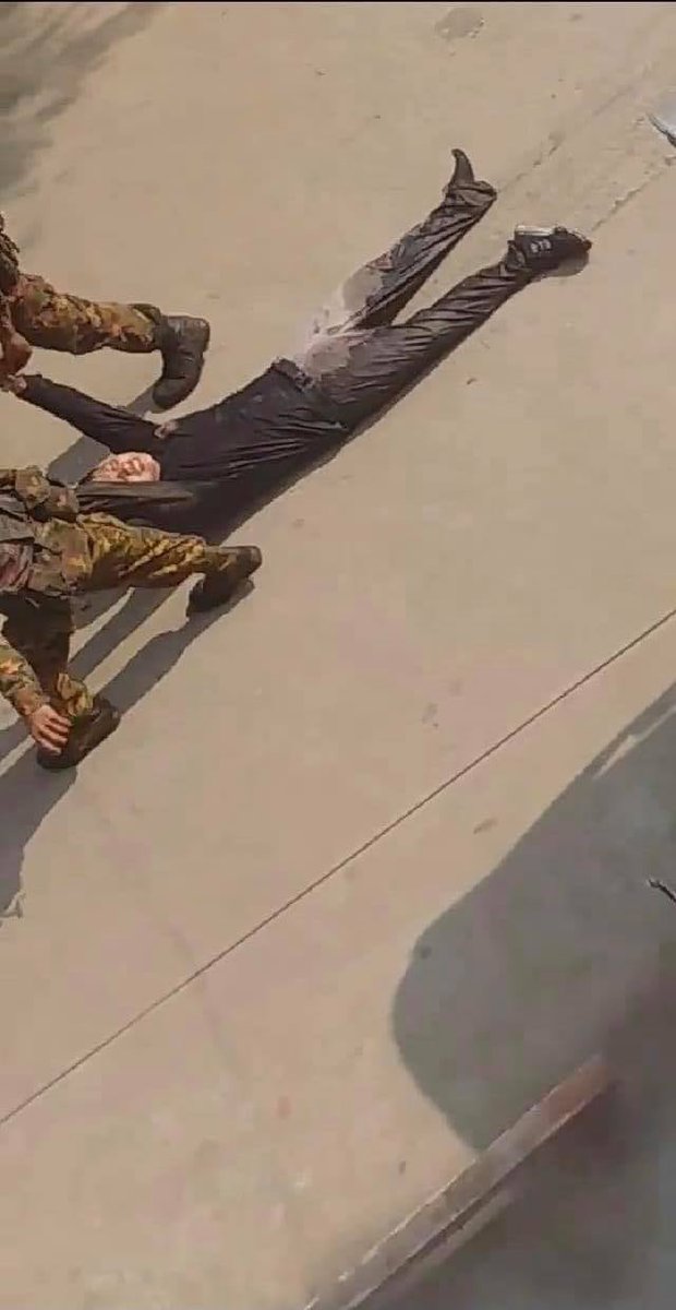 Myanmar_Now_Eng's tweet photo. At least one person was killed by the junta's troops in an attack on a crowd of protesters in Yangon’s Yuzana Garden City on Saturday. The man's body was taken away by the troops, a witness said. At least 25 people were also arrested in the crackdown. #WhatsHappeningInMyanmar https://t.co/1DFXLH8w1p