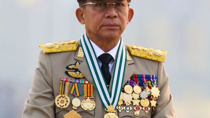 The Myanmar junta's forces have killed at least 16 people today - by some estimates it's already 22 - on a day junta leader Min Aung Hlaing said it was the military's job to protect the people reut.rs/3crSeLW #WhatsHappeningInMyanmar