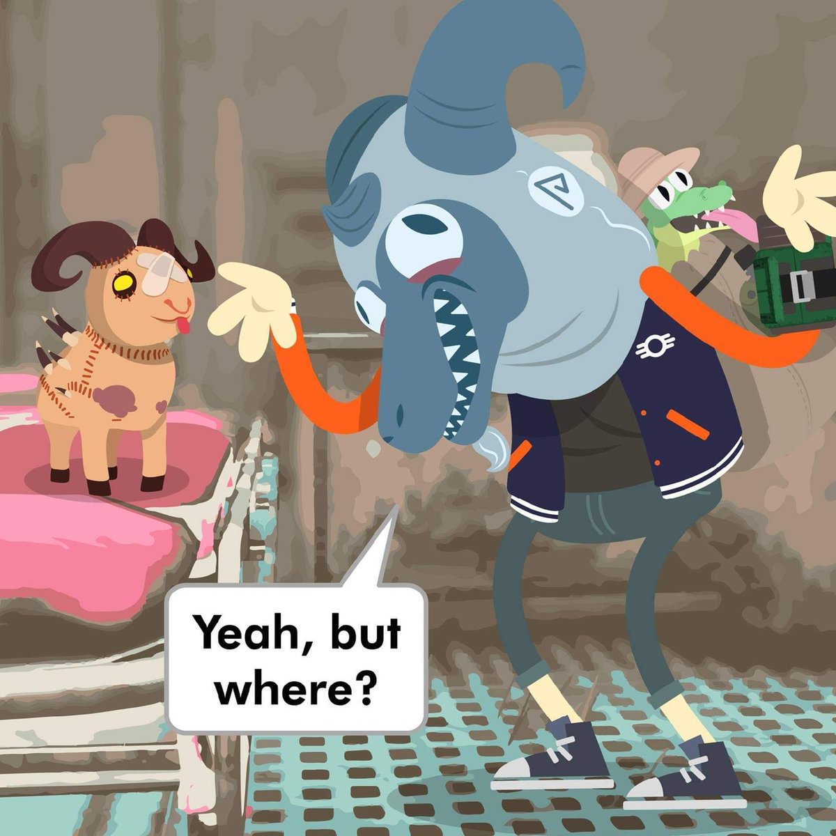 ShibeSkippy's tweet photo. Patching up the little one, especially for those that cant speak bleeps π
#Fallout #Fallout76 #Bethesda #Sheepsquatch #plushie #shennigans #digitalart #comic #vector #graphic #graphicdesign #illustration #AdobeIllustrator https://t.co/h7VwoGrIJT