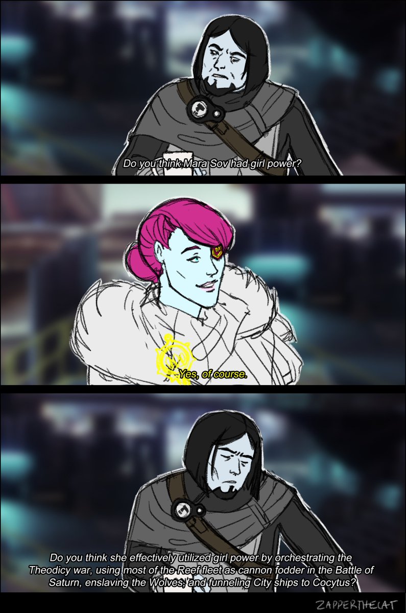 #Destiny2 

Jalaal doesn't know most of this in-universe, we're just using him as a vehicle to make some meta commentary. RIP in ignorance Jalaal.