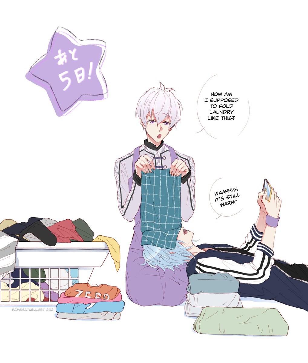 [Tamaki birthday countdown]
day 5 💜

few things are better than shoving your face into a pile of fresh warm laundry 👕 