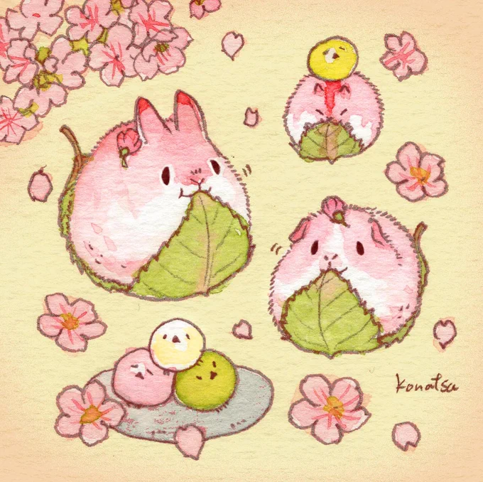 なぜか葉っぱが消える桜餅 