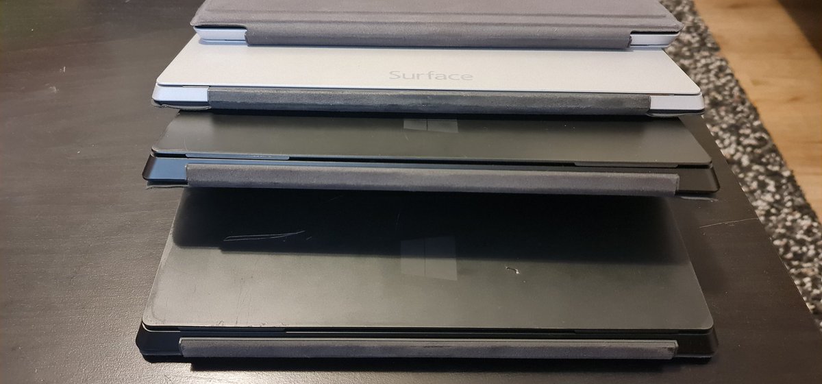 UpcycledTech's tweet photo. In the last 7 days we have received more than 20 devices to support with distance learning project. Thank you synergy training  and Jana for their contribution. 
#collection #collectiondrive #itdevices #laptop #computer #microsofrsurface #lenova #dell #cisco #education #Online https://t.co/gFlKEO08F2