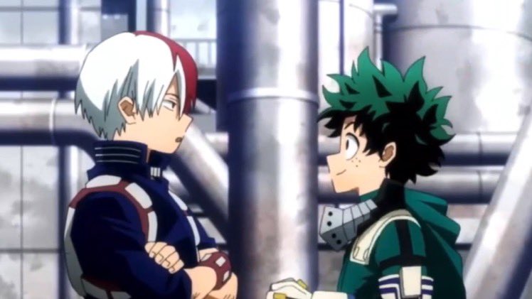 zukushou's tweet photo. i don’t care what you ship, the fact that izuku finally has someone who listens to him talk and doesn’t ignore him or brush him off is so fucking important https://t.co/p2ckOnLC4G