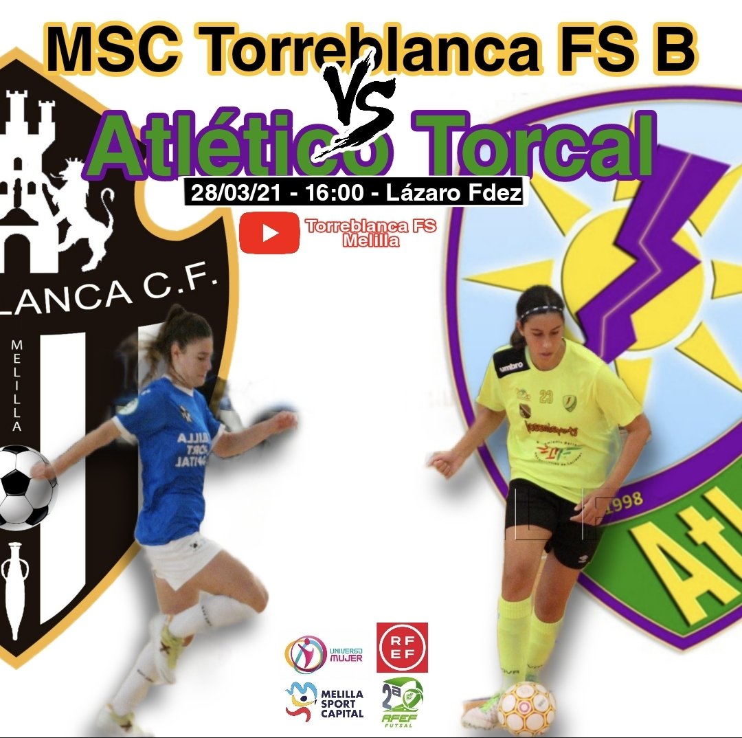 Y Mañana

🔥Juega el Filial 🔥

🆚️ <a href="/AtleticoTorcal/">Nueces de Ronda Atlético Torcal</a>

🏆 2° Div J2 (Fase Ascenso)

🗓 Domingo 28/03/21

🕰 16:00 h

📺 Youtube Torreblanca Melilla
youtube.com/channel/UCT8zg…

#VamosGuerreras