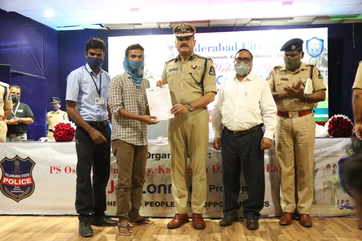 హ దర బ ద స ట ప ల స Hyderabad City Police Today 27th March 21 At 1 30 Pm Sri Anjani Kumar Ips Cp Hyd Inaugurated The Job Mela Program In Prof G Ram Reddy Centre For Distance