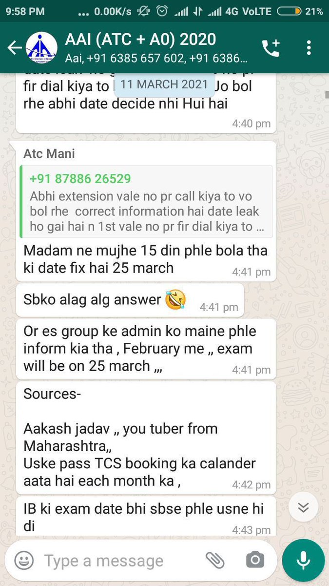 BeingTheRajnish's tweet photo. Exam date out,  paper out I hope they had already sold the seat. 
#fraud_AAI
#fraud_TCS
#fraud_goverment
They ask  all the questions from 2 topic which is mentioned in chatbox 
#AAI_scam_2021
@TCS 
@ravishndtv 
@TheLallantop 
@saurabhtop 
@ndtv 
@PMOIndia 
#justice_for_students https://t.co/b2cGe9Fii8