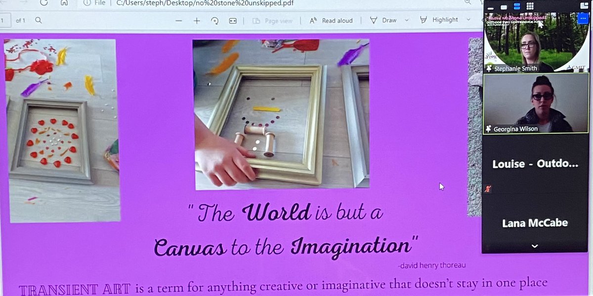 OutdoorPlayMayo's tweet photo. 4th Year Early Childhood Education and Care Students discuss Loose Parts and Transient Art @GMITMayoCampus @GMITOfficial @OutdoorPlayMayo #OutdoorPlayGMIT #leavenostoneunskipped https://t.co/v17fmUlyi2