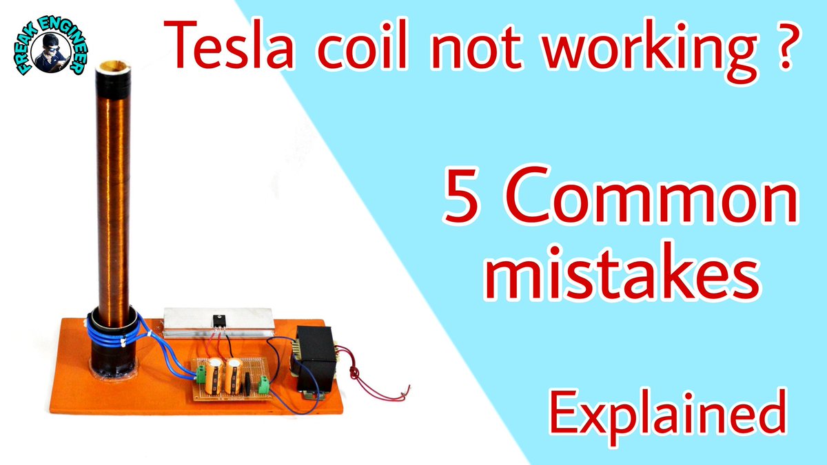 freakengineer_'s tweet photo. Tesla coil project // 5 Common mistakes and solutions // By freak engineer
#teslacoil #freakengineer #Akashsharma https://t.co/fCb4k6yjqn