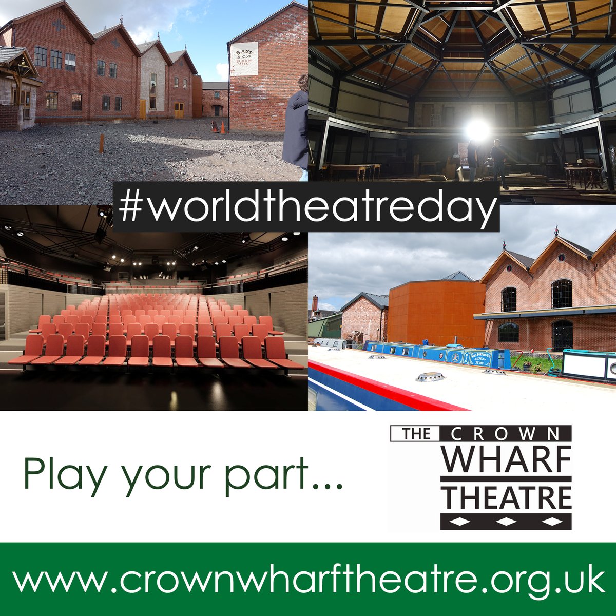 CrownWharf's tweet photo. Arts &amp; culture enriches the lives of everyone who embraces it, in whatever form it takes. From inspiring the next generation, to simply having a brilliant time with your friends and family, the benefits are endless.

#PlayYourPart #WorldTheatreDay 

📍 Stone, Staffordshire. https://t.co/VcgYlGjqyE