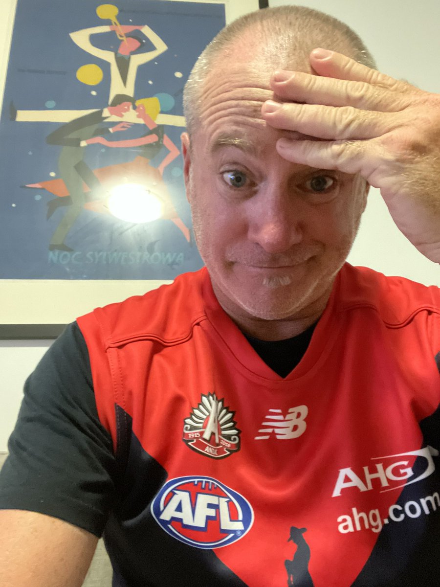 Tingas75's tweet photo. Jesus @melbournefc, I’ll take the win but you just never let us relax. 
Should have been over by 3/4 time. 

Anyway, the lid is off boys. 
#GetAroundMe 

#AFLSaintsDees 
#AFLSaintsDemons 
#GoDees https://t.co/3ge9vKd8CV