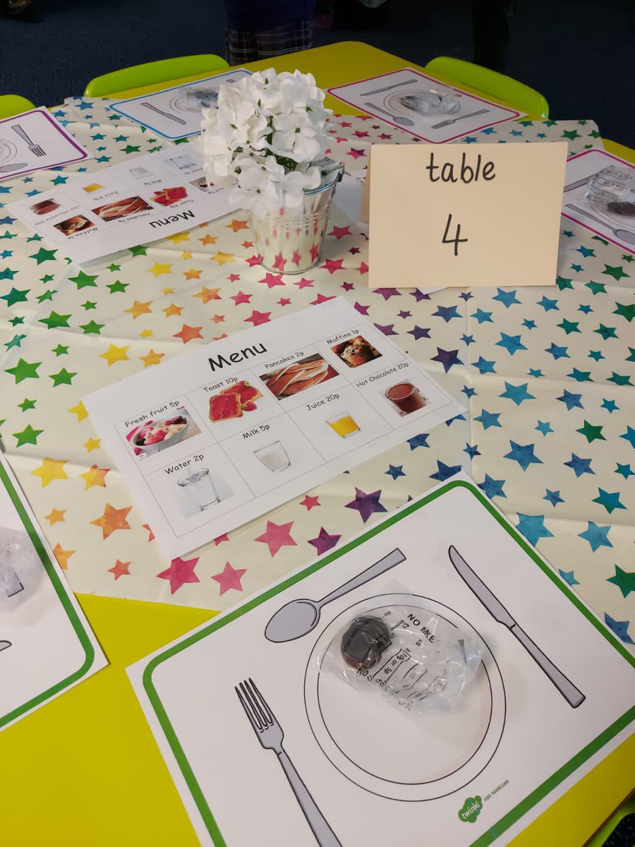 olive_bolton's tweet photo. Breakfast Cafe @olive_bolton as #EYFS apply their coin recognition skills #WeAreStar #LearningHooks #Ambition #Respect #LearningThroughPlay #Creativity #Wellbeing https://t.co/WltWPTo3UD