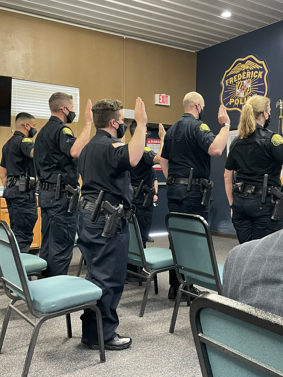 AldermanWilson's tweet photo. Please join me in welcoming six graduates of the 63rd Frederick Police Department Academy Class to the community! I love the diversity of these new members of FPD. Hopefully we’re getting closer to a police force that is more representative of our community! @Fred_MD_Police https://t.co/1wJ2GNj5eP