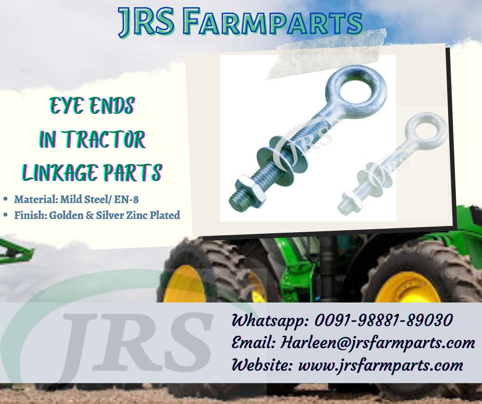 FarmpartsJrs's tweet photo. #JRSFarmparts #Manufacturer #Exporter #India #TractorLinkageParts #HarvestingParts #ExcavatorParts #AgricultureImplements #TrailerParts #StabilizerAssembly #EyeEnds
Whatsapp: 0091-98881-89030
Email: harleen@jrsfarmparts.com
Website: https://t.co/ChYaSq2G8F https://t.co/opZqwaUhny