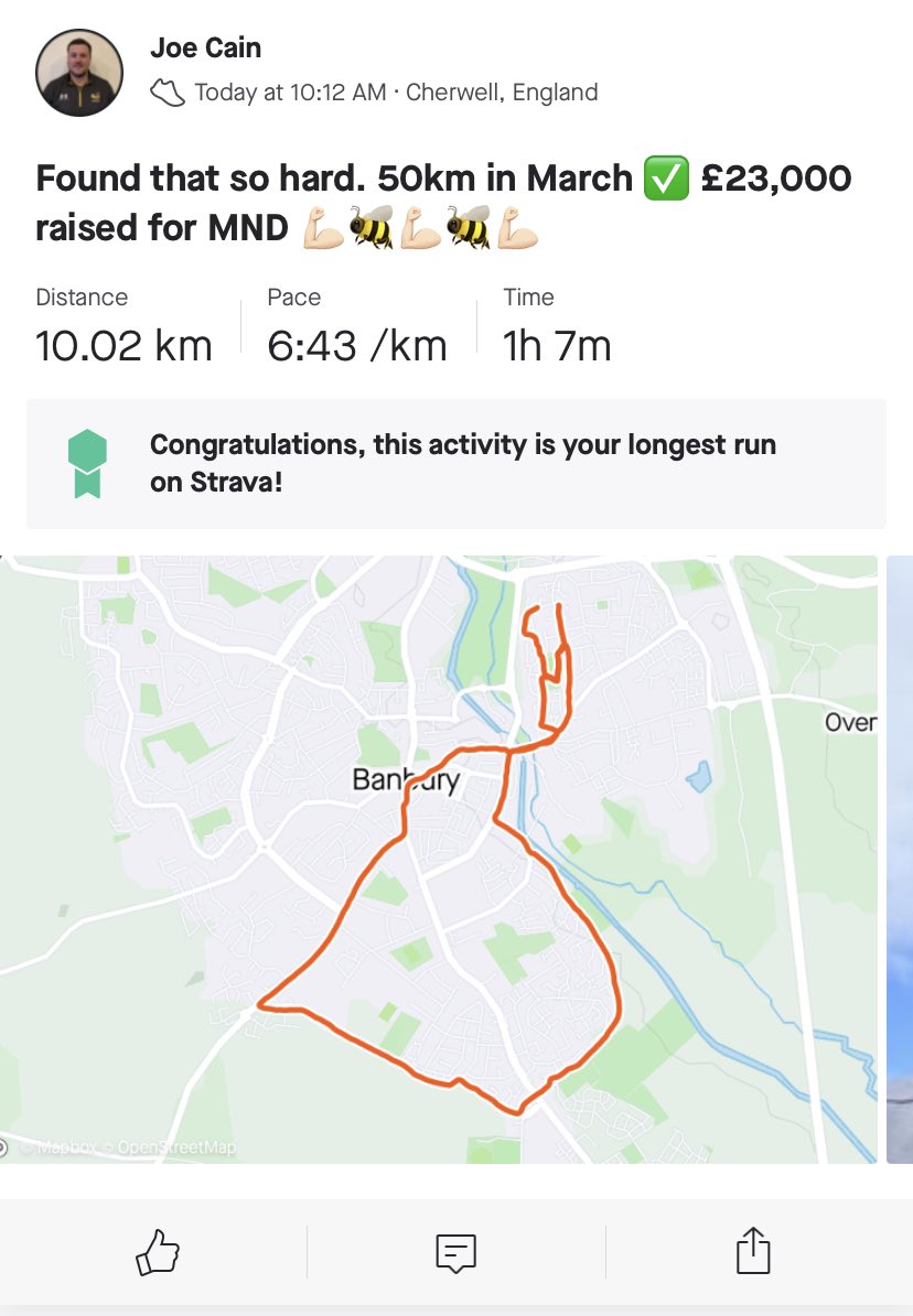 JoeCain92's tweet photo. Found that so hard!! 50km in March ✅ £23,000+ raised for @mndassoc 💪🏻 Well done all the @Wasps_Academy DPP players and coaches!! Unreal effort #RunForMND https://t.co/yUVNKBXdJB