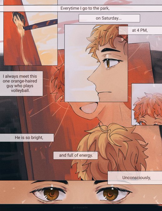 (1/2) painter!atsumu who seems to like drawing shoyo!!?‍??☀️

a short comic I made for a collaboration namely #AtsuhinArea #atsuhina #侑日 !!!??? 