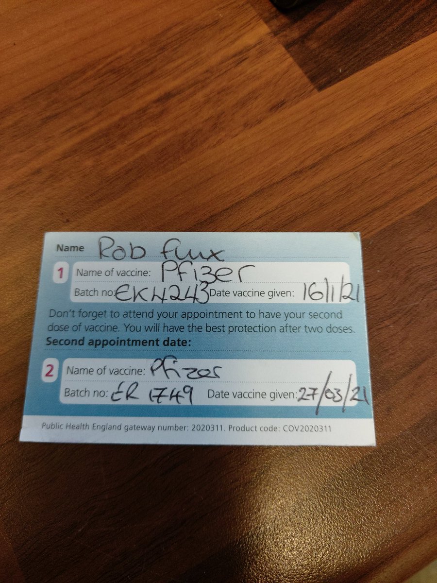 rob Flux (@rfluxxy) on Twitter photo 2nd jab done. Thank you too all my friends and colleagues for doing such an amazing job on the staff vaccination rollout. You're amazing!!
<a href="/UHD_NHS/">University Hospitals Dorset NHS Foundation Trust</a> 2nd jab done. Thank you too all my friends and colleagues for doing such an amazing job on the staff vaccination rollout. You're amazing!!
<a href="/UHD_NHS/">University Hospitals Dorset NHS Foundation Trust</a>