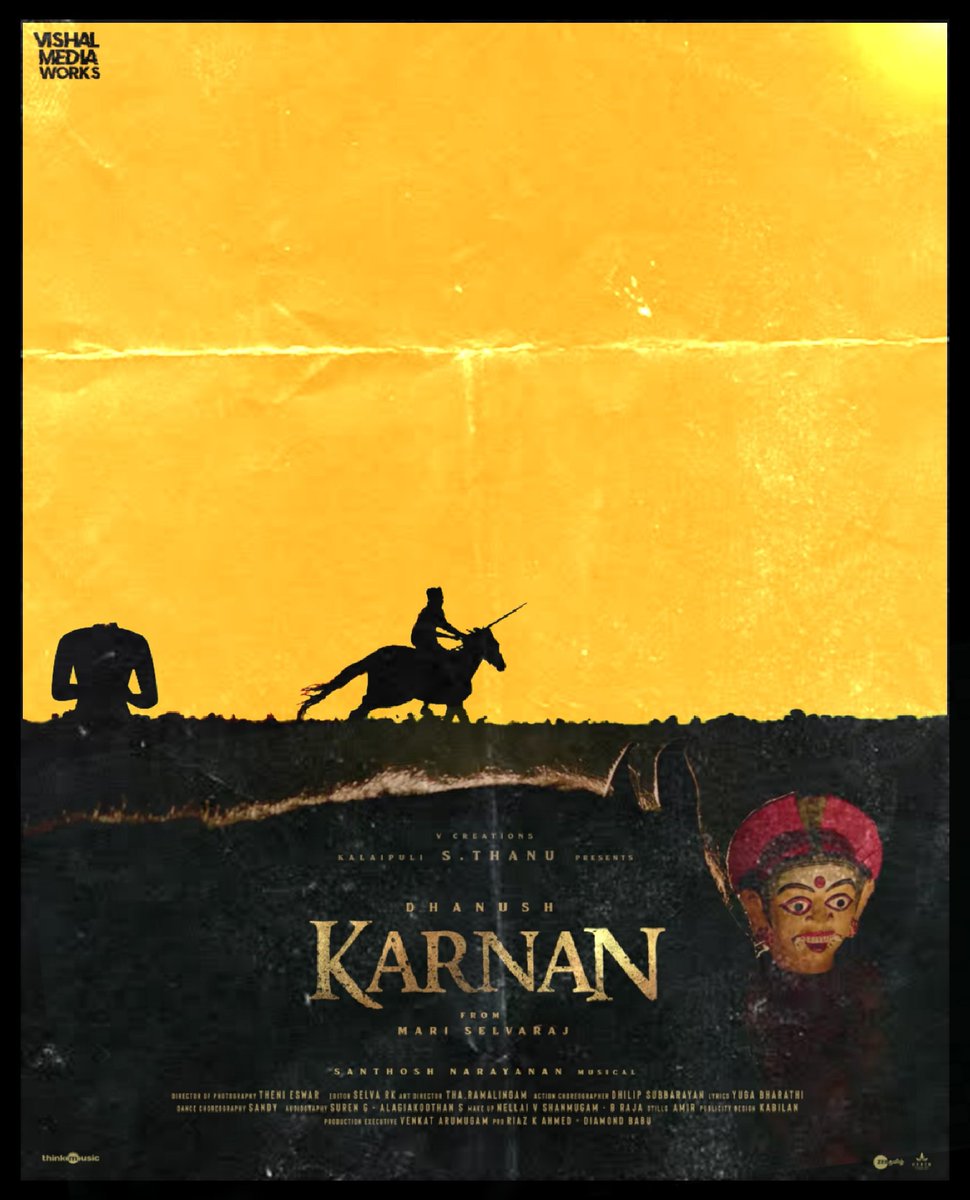 Vishalmediawork's tweet photo. Karnan FanMade Poster ⚡🔥

Design:@Vishalmediawork 

#Karnan #KarnanTeaser #Dhanush #MariSelvaraj @dhanushkraja @mari_selvaraj @theVcreations @KarnanTheMovie #VishalMediaWorks #VishalDesigns 

#HD:https://t.co/yi4KsUgea6 https://t.co/EJaXL3pm0M