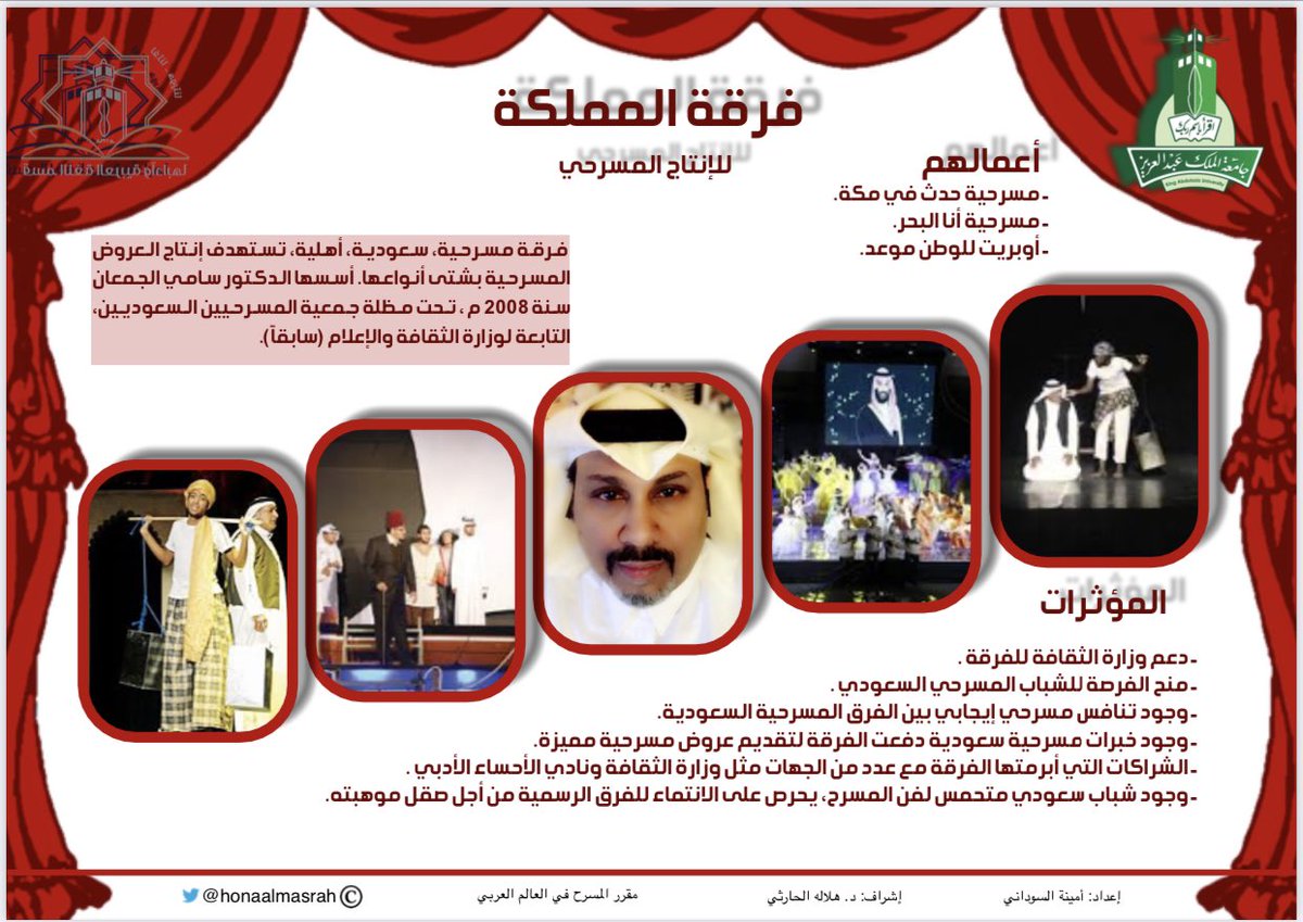 honaalmasrah's tweet photo. تحت هذا الوسم سنتعرف على الفرق المسرحية في الوطن العربي 
#أشهر_الفرق_المسرحية_العربية
#اليوم_العالمي_للمسرح_2021م
@SamiAljuman https://t.co/feFfr79iLP