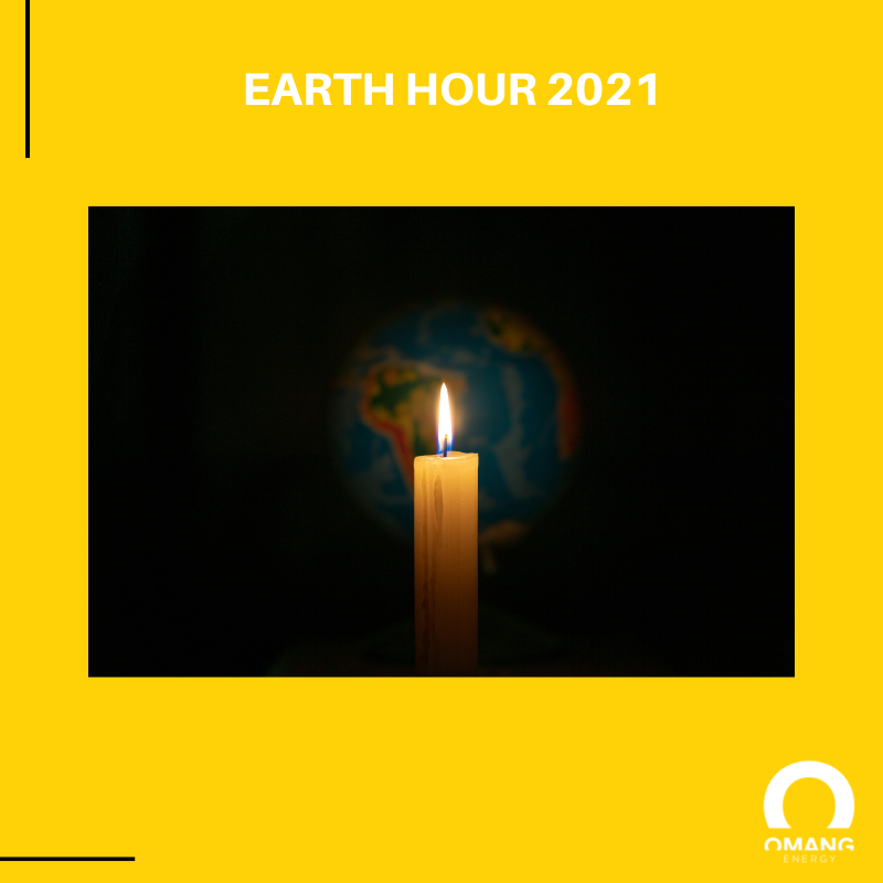 OmangGreen's tweet photo. #EarthHour2021  Join us and millions of people in more than 180 countries switching off lights at 8:30pm local time and drawing attention to the need to protect our #planetearth. https://t.co/QaQ4Z2k1s7